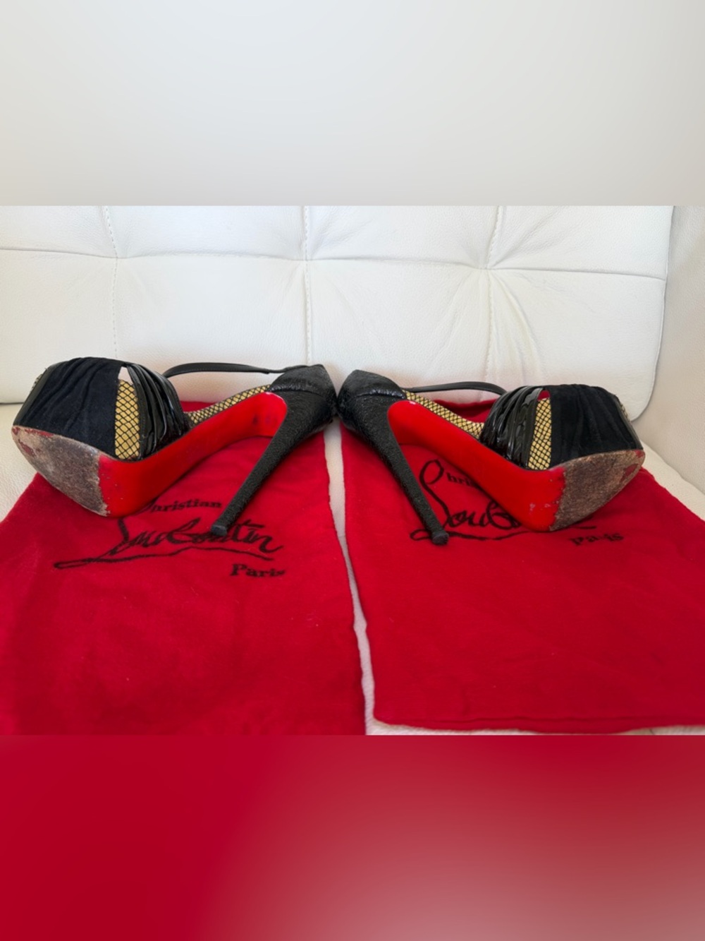 Authentic Christian Louboutin divinoche 160 platform D'orsay - Picture 6 of 9